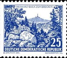 Brocken Briefmarke a