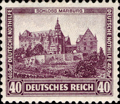Marburg auf Briefmarke a